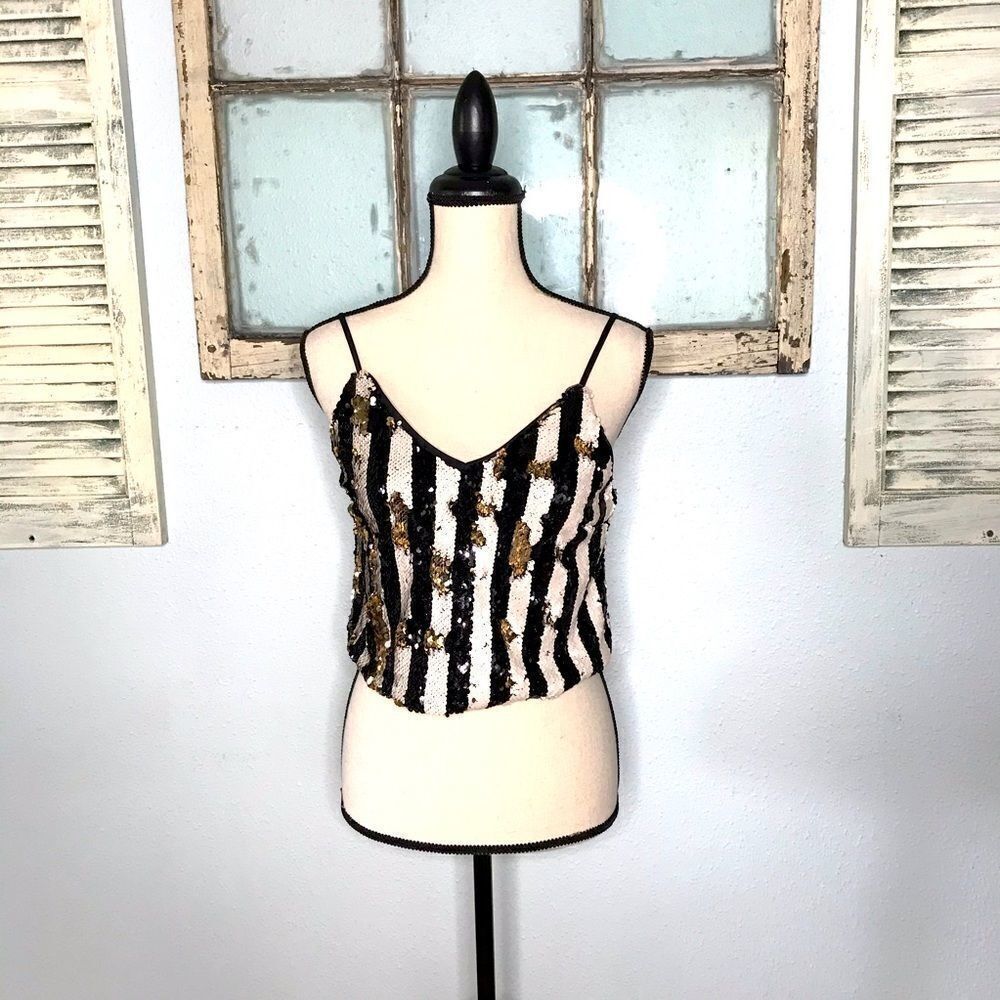 Beautiful & Sexy NWT Sequin Crop Top